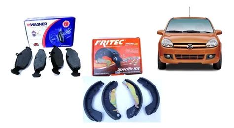 Balatas Delanteras Y Traseras Wagner Fritec Chevy C2 2004 Envío gratis