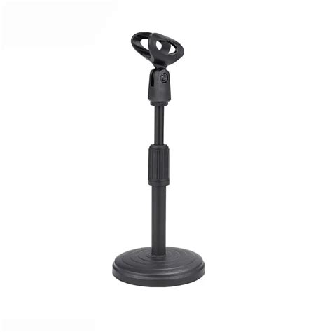 Desktop Microfone Stand Base Ajust Vel Mesa Mic Titular Mic Clip