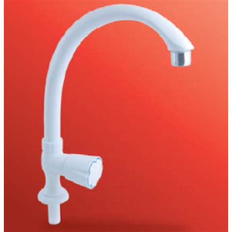 Watertec Monaco White Series Pillar Sink Tap 203 M