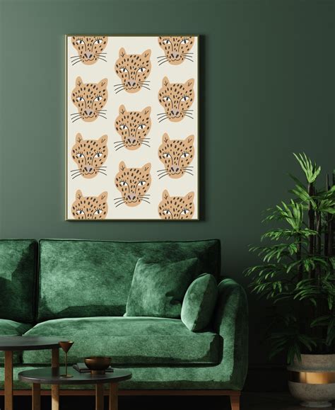 Nude Cheetah Art Print Cheetahs Jungle Trend Wall Art Etsy