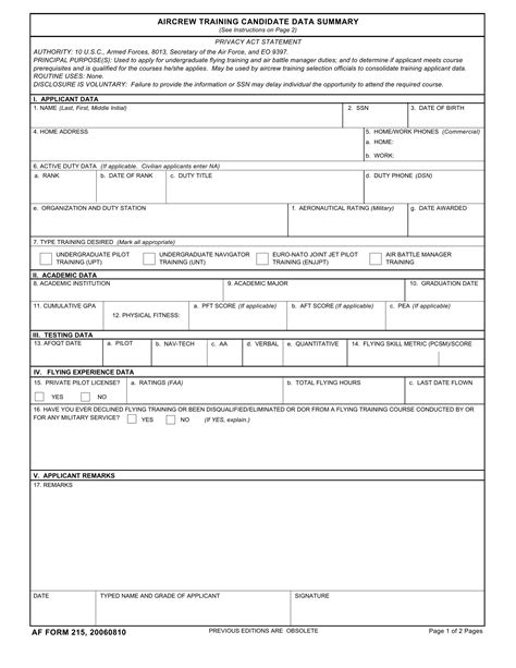 Military Army Pdf Forms Fillable And Printable