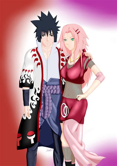 Saske Uchiha And Sakura Haruno By Alexpetrow On Deviantart