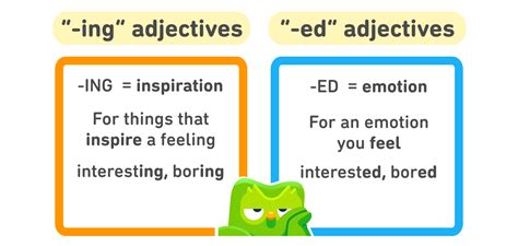 How To Use Ed And Ing Adjectives In English