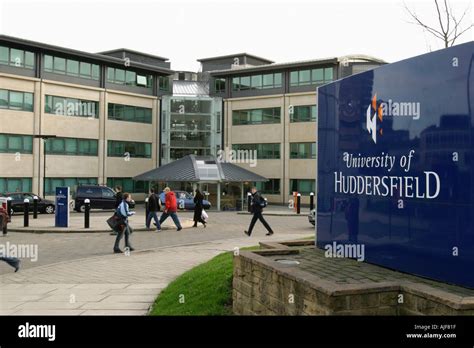 Entrance To New Campus Building University Of Huddersfield Stock Photo