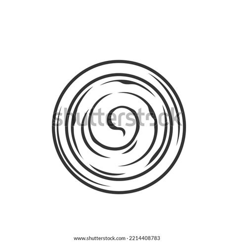 Mayonnaise Sauce Top View Cup Outline Stock Vector Royalty Free