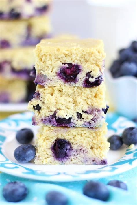 Quick And Easy Lemon Blueberry Protein Bars The Gold Lining Girl