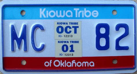 Kiowa Tribe License Plate Discoverlasopa