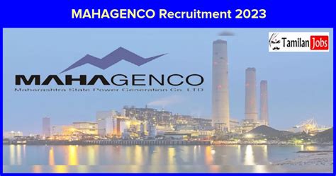 MAHAGENCO Recruitment 2023 Junior Officer Job 34 Vacancies Tamilan Jobs