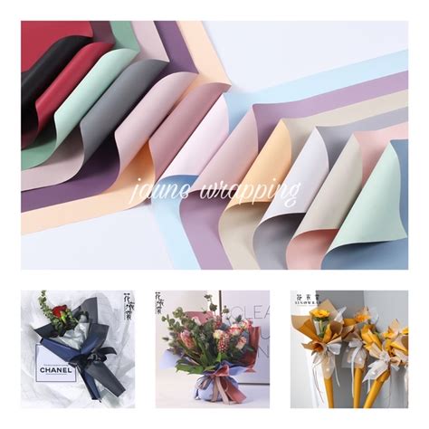 Jual Lembar Jff Kertas Buket Bunga Bi Color Flower Wrapping