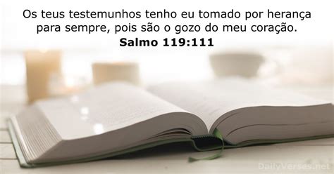 30 de setembro de 2021 Versículo da Bíblia do dia Salmo 119 111