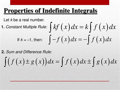 PPT - Indefinite Integrals, Applications PowerPoint Presentation, free ...