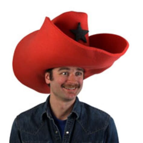 Clown Antics Super Size 50 Gallon Cowboy Hats Red 28