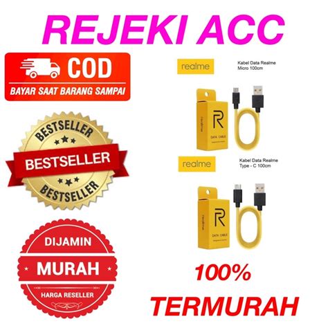 Jual Kabel Data Realme Original Type C Micro USB Cable Fast Charging