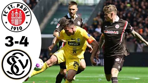 St Pauli VS SV Elversberg Highlights Bundesliga 2023 2024 YouTube