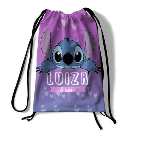 Mochila Saco Lilo Stitch Elo Produtos Especiais