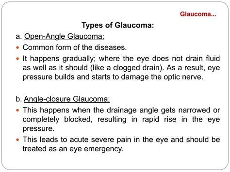 Eye Care Common Eye Related Conditions Pptx