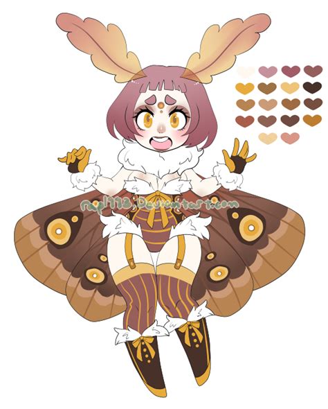 Moth Girl Adoptable Auction Closed By Rap1993 On Deviantart Character Art Cute Art