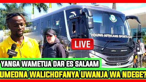 Live Kutoka Uwanja Wa Ndege Dar Yanga Wametua Kutoka Tunisia Balaa