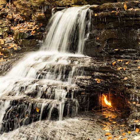 Meet Eternal Flame Falls An Eerily Beautiful Spot In Western New York