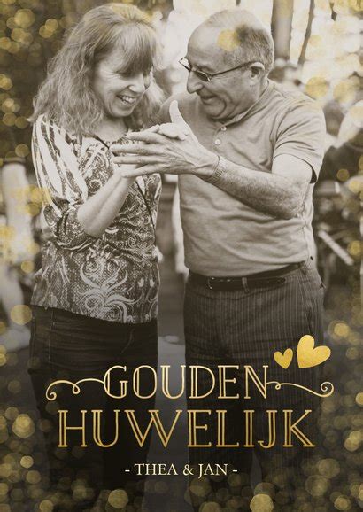 Huwelijksjubileum Uitnodiging Gouden Huwelijk Kaartje Go