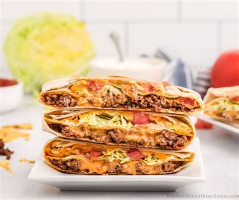 Crunchwrap Supreme Taco Bell Copycat Kitchen Fun With My 3 Sons