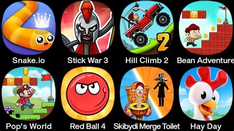 Bean Adventure Hay Day Pop S World Skibidi War Toilets Red Ball