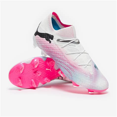 Puma Future 7 Ultimate FG AG Weiß Schwarz Poison Pink Herren