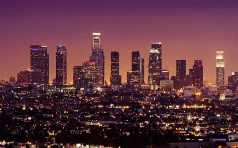 Los Angeles At Night Wallpapers 4k Hd Los Angeles At Night