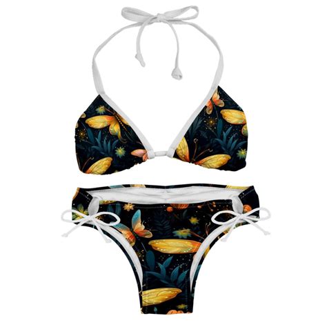 Fireflies Stylish Bikini Set With Detachable Sponge Adjustable Strap