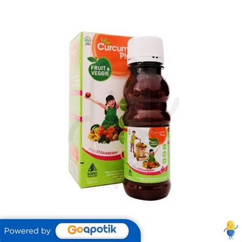 CURCUMA PLUS FRUIT VEGGIE RASA STRAWBERRY SIRUP 100 ML Kegunaan