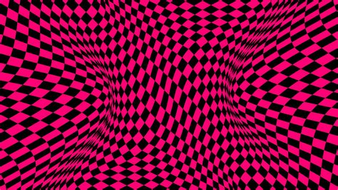 Pink Black Mesh Squares Distortion 4k Hd Abstract Wallpapers Hd