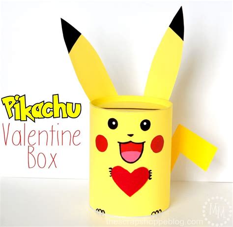 Pokémon Pikachu Valentine Box The Scrap Shoppe