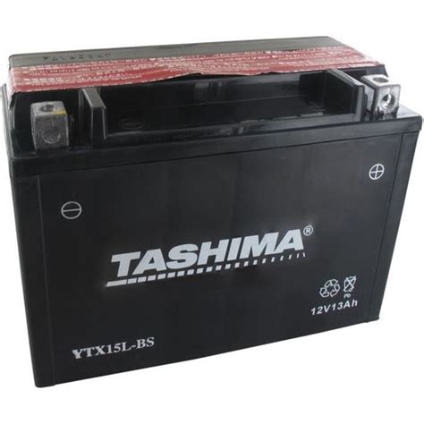 Tashima Batterie Moto Ytx15l Bs Gtx15l Bs 12v 13ah Cdiscount Auto