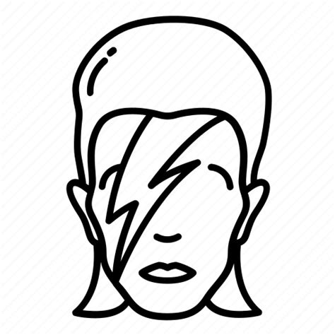 David Bowie Lightning Bolt Vector