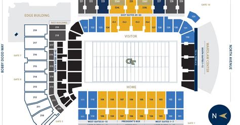 Bobby Dodd Stadium Seating Section 102 | Cabinets Matttroy