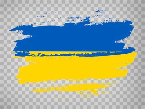 Flag Ukraine Brush Stroke Background Waving Flag Of Ukraine On