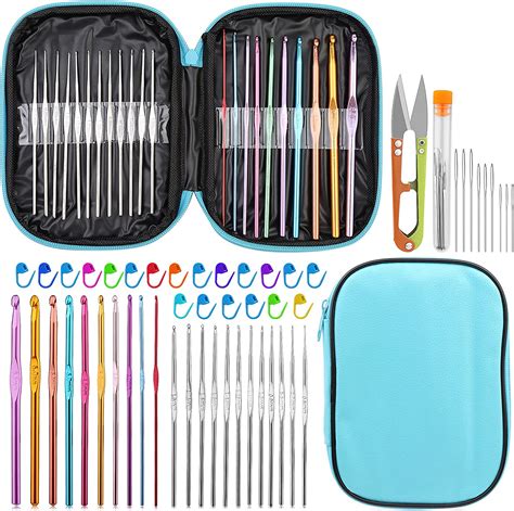 Amazon IMZAY 54 Pcs Crochet Needles Set Crochet Hooks Kit With