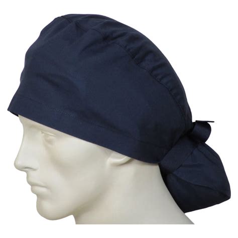 Ponytail Surgical Caps Deep Navy