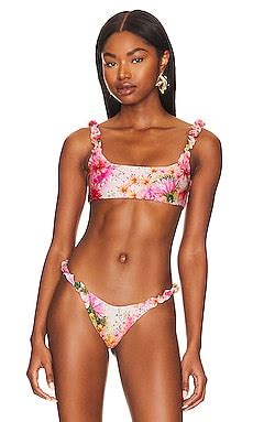 Agua Bendita Daicy Bikini Top In Multicolor Revolve