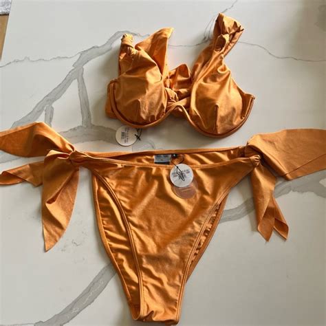 Andrea Iyamah Swim Andrea Iyamah Rai Orange Bikini Set Poshmark