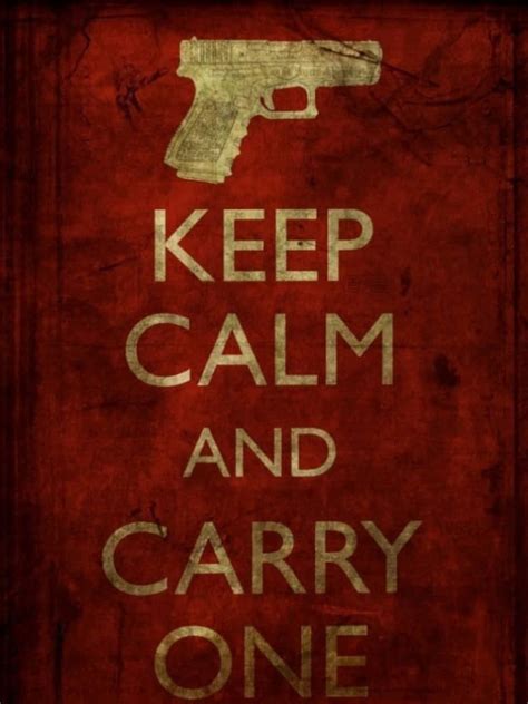 Keep Calm And Carry On Gun Wallpaper