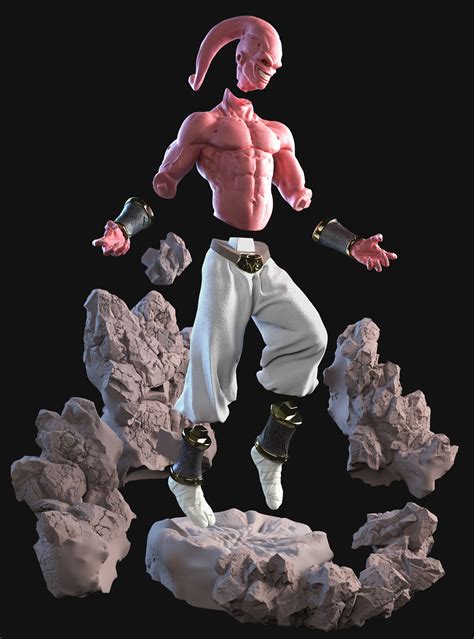 Artstation Majin Buu From Dragon Ball Z 3d Printable Stl Resources