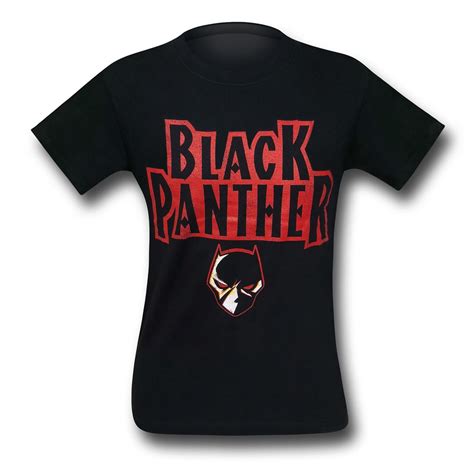 Black Panther Logo Black T Shirt