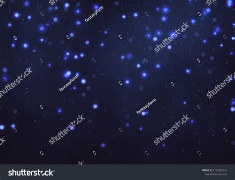 Blue Bokeh Light Background Sparkle Effect Stock Vector Royalty Free