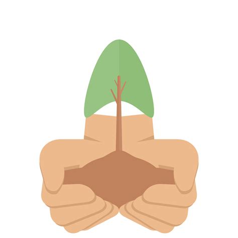 Giving Hand Plant Trees Activities Environmental Protection 17170838 Png