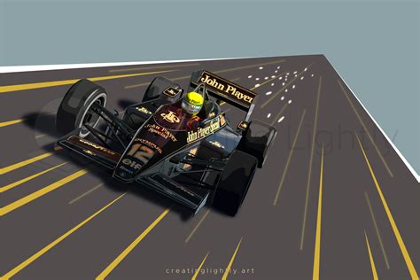 1985 Lotus 97t Ayrton Senna John Player Special — Creating Lightly