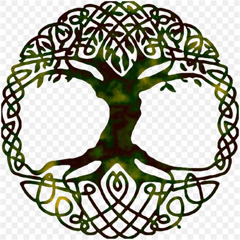 Tree Of Life Yggdrasil World Tree Symbol Png 1000x1000px Tree Of