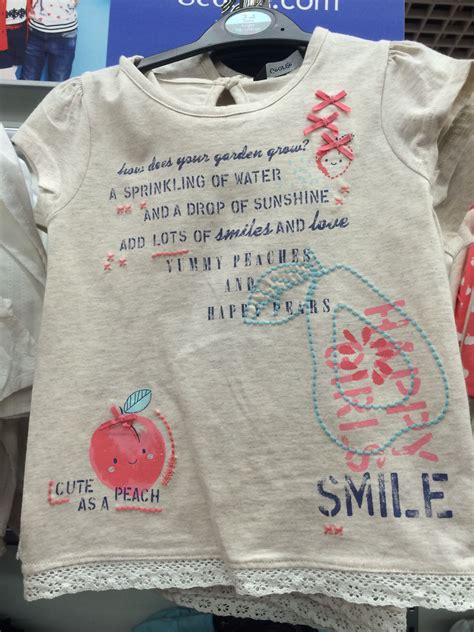 George Asda Ss15 Girlswear Girls Graphic Tee Printed Shirts Clothes
