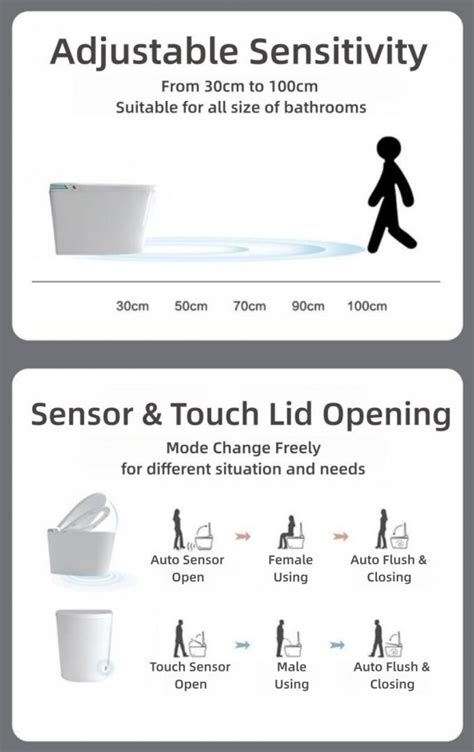 Egg Shape Smart Intelligent Toilet Side Button Full Functions Luxury