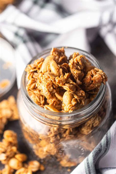 Craveable Peanut Butter Granola Easy Recipe Baking A Moment